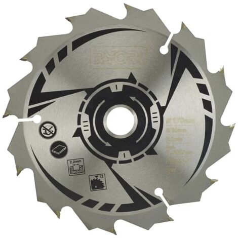 RYOBI Lame pour scie circulaire 170mm 12 dents CSB170A1 (1/4)