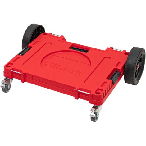 Qbrick System ONE Plateforme de transport 2.0 Allterrain RED Ultra HD 750 x 542 x 223 mm 120 kg avec roues pivotantes en métal et frein (1/5)