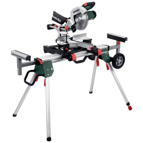 Metabo – Scie à onglets 254mm – Profondeur de coupe 92mm – Inclinaison de -2 à 47° – Moteur puissant pour coupes précises – Pour bois dur et teck (1/5)