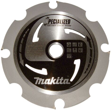 Makita – Lame de scie circulaire 165mm – Alésage 20mm – 4 dents – Pour fibrociment – Coupe nette sans éclat – SKU B33685 (1/5)