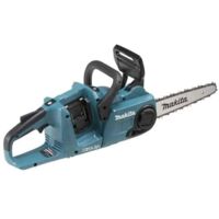 Makita – Tronçonneuse à batterie 2x18V 35 cm – Moteur Brushless – Pour bois dur – Rail de guidage inclus