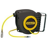 Stanley – Tuyau d'air de compresseur 9 m – Enrouleur pneumatique – Pression max 8 bars – Raccord d’entrée d’air 1/4" – Pour chantiers humides