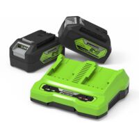 Greenworks GSK24B2X ensemble jardinage 24V vert