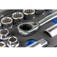 Ensemble d'outils Hogert HT1R478 1/4'' 3/8'' 18 unités