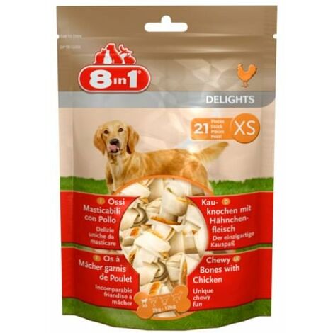 8in1 Delights Ossi XS da Masticare per Cane