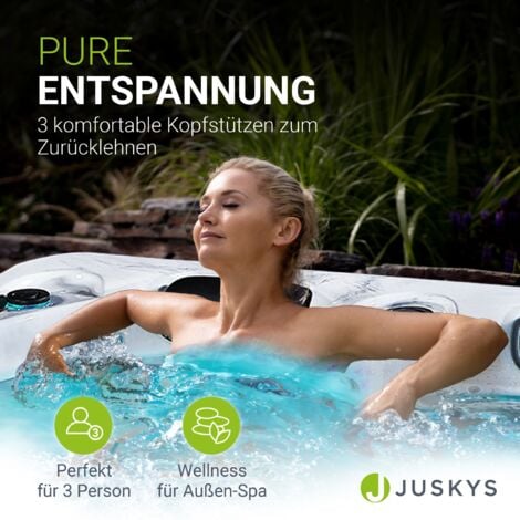 Artsauna Outdoor Whirlpool Oasis Spa mit Massagedüsen, LED