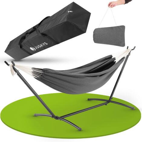 Juskys Hängematte Paya mit Gestell Outdoor Doppelhängematte für 2