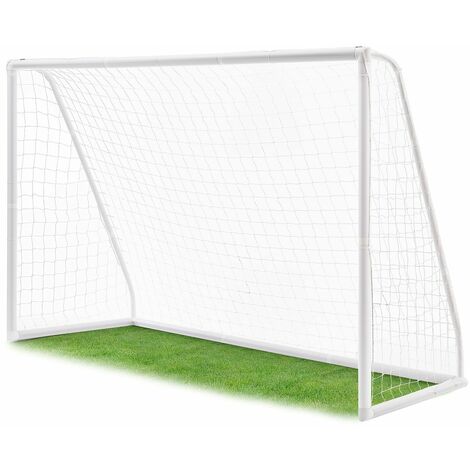 Fußballtor Mini Fußball Torpfosten Netz Set Stahl 240x90x150cm für Kinder Garten 