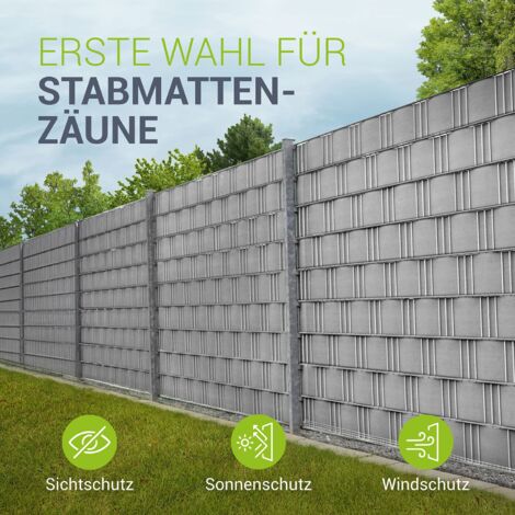 Juskys PVC-Sichtschutzstreifen für Doppelstabmatten 19 cm x 35 m anthrazit ab 27,99 € | Preisvergleich bei