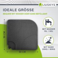 Schirmständer Sonnenschirm Wasser Tanks Bodenkreuz Befüllbar Ständer 4er Set 
