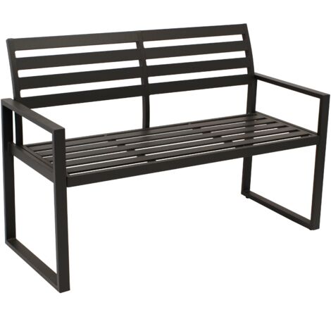 Bank 2sitzer ATLANTA, Aluminium schwarz