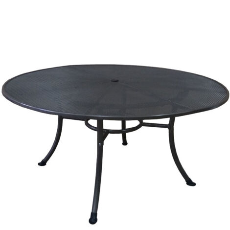 Tisch RIVO 150cm rund, Streckmetall eisengrau