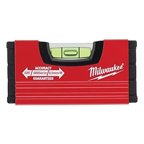 Milwaukee Set de 4 niveaux à bulle professionnels : 180 cm - 120 cm - 60 cm - 10 cm (4932478898)