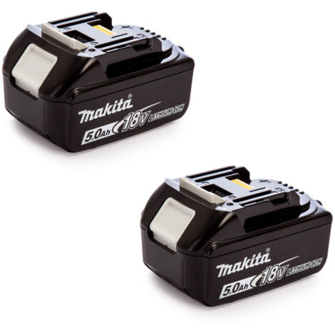Lot de 2 batteries 18V Li-Ion 5,0Ah pour outil sans fil - Makita BL1850BX2