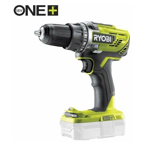 Perceuse-visseuse Compacte RYOBI ONE+ 18V - Kit Avec 2 Batteries 2,0 Ah Et Chargeur