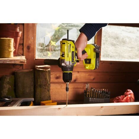 Perceuse à Percussion Ryobi R18PD3-0 18V 50 Nm - Corps Nu, Sans Batterie