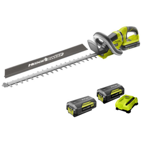 Pack RYOBI Taille-haies 36V LithiumPlus RHT36C61R20S - 2 Batteries 36V LithiumPlus 4.0Ah -2.0 Ah - 1 Chargeur