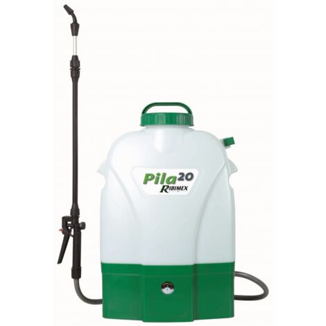 Ribiland – Pulvérisateur électrique à dos 20L – Batterie 12V – Pression réglable jusqu'à 3 bars – Tuyau flexible 1,10m pour arrosage précis
