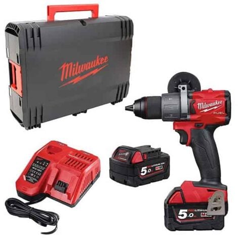 Milwaukee-  4933464264 Perceuse de Batterie Carburant M18Fpd2 – 502 X Noir/Argenté