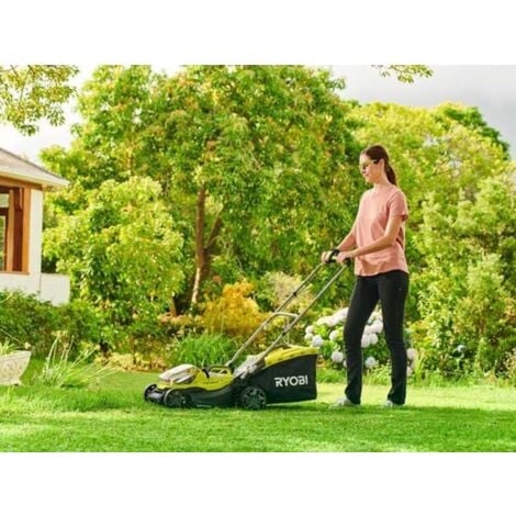 RYOBI Tondeuse 18V LithiumPlus Brushless coupe 37cm - 1 batterie 5,0 Ah - 1 chargeur rapide - RY18LMX37A-150