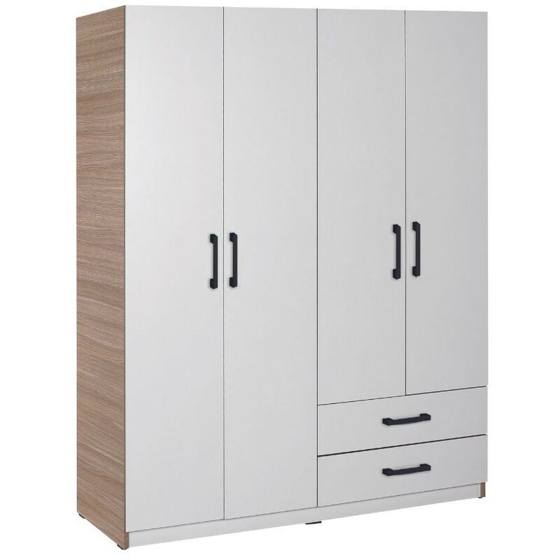 Penderie armoire de rangement modulaire empilable avec organisateur de 16  cubes avec tringle de suspension Talkeach - Conforama