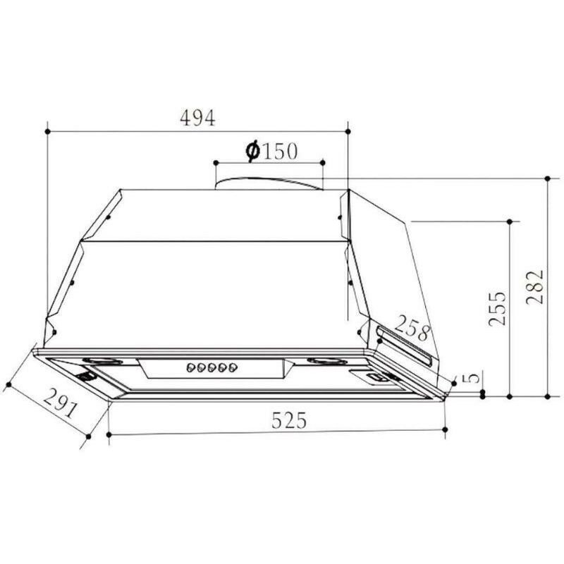 Groupe filtrant WHIRLPOOL WCT64FLSX 53cm inox - Hotte BUT