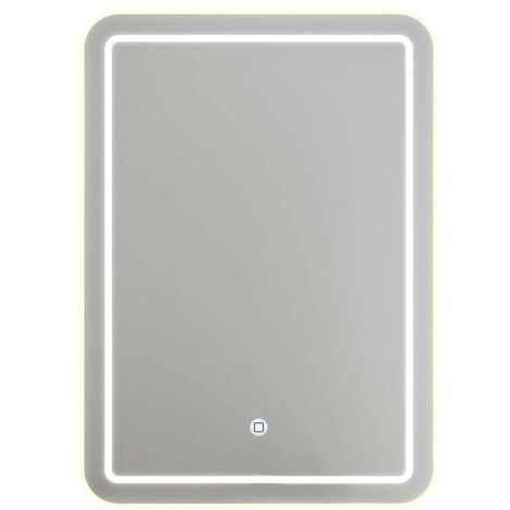 BarberPub Wandspiegel Mit Beleuchtung, Ganzkörperspiegel Mit Aluminiumrahmen, Großer Spiegel Mit Ablage, Touch-Schalter, 3 Lichtfarben Dimmbar, J6271(Weiß-Gold