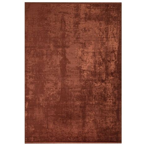 Tapis antidérapant 160x230 cm bambou vintage couleur orange tabac (1/3)