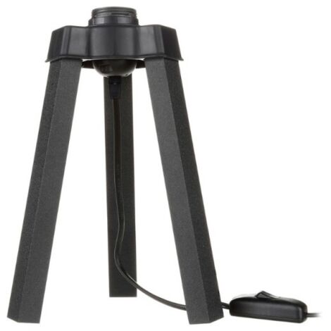 Lampe à poser sur trépied en bois noir - Piko MDL4769 (1/2)