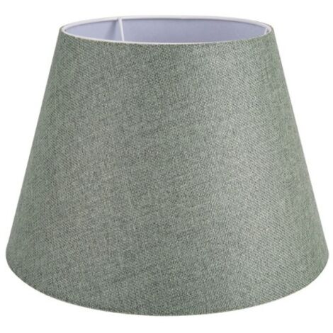 Abat-jour Textile Vert Pomme Conique 14cm - Métal Tissu