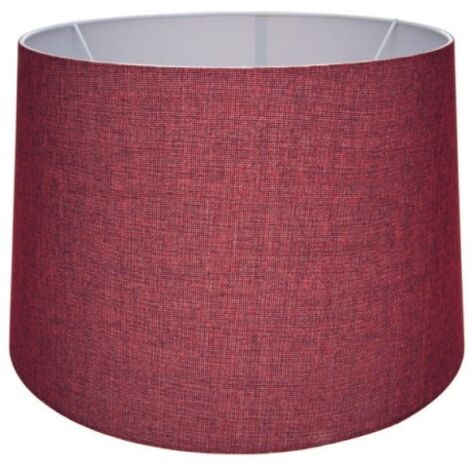 Abat-jour en tissu rouge - Deco MDL3011 (1/2)