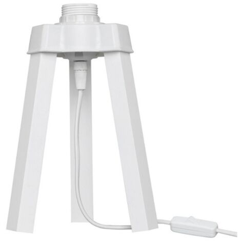 Lampe à poser sur trépied en bois blanc - Piko MDL4768 (1/2)