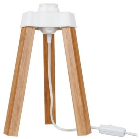 Lampe à poser sur trépied en bois couleur chêne - Piko MDL4767 (1/2)