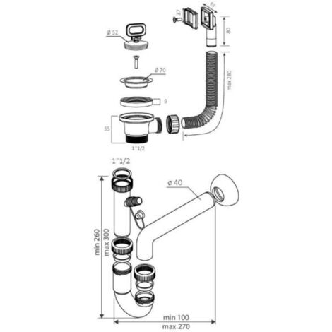 Siphon, raccord machine à laver | Qualité, prix & conseils chez