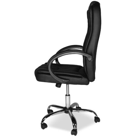Fauteuil De Bureau Ergonomique Tropico - Similicuir Et Maille, Réglable En Hauteur, Pivotant