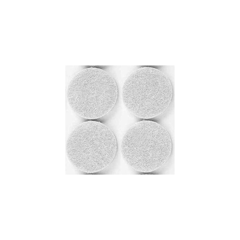 50 x pack filzgleiter für stühle weiss d. 20 mm