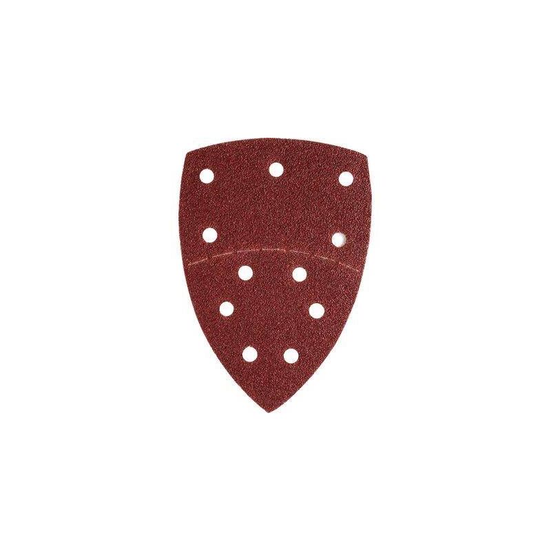 Set Di 100 Fogli Abrasivi Triangolari, 105 X 152 Mm, 11 Fori Ciascuno Grana 20 X 406080120240 Per Levigatrice Multiuso 90420140 - 7