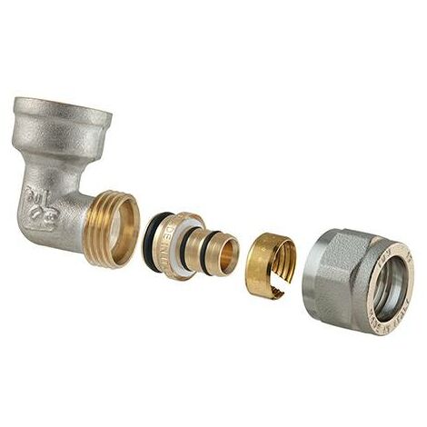 AERZETIX Winkel Kompressions 90° 25mm X 1/2" – Sprinkleranschluss Aus Polypropylen, Max. 16 Bar