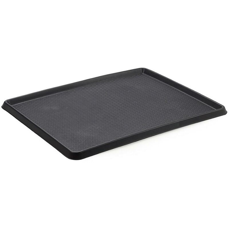 Plateau stratifié antidérapant 61x43x1,6cm, noir main image 0