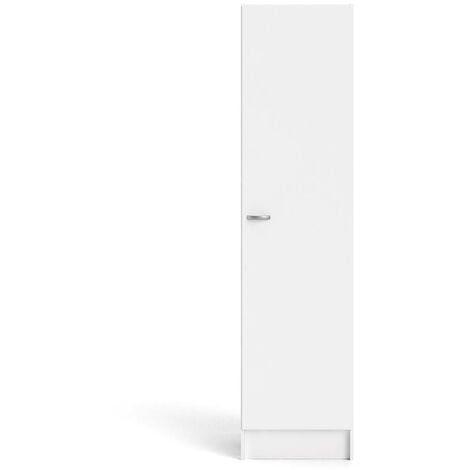 Dmora Meuble colonne pour cuisine, couleur blanche, Dimensions 49 x 200 x 47 cm, avec emballage renforcé