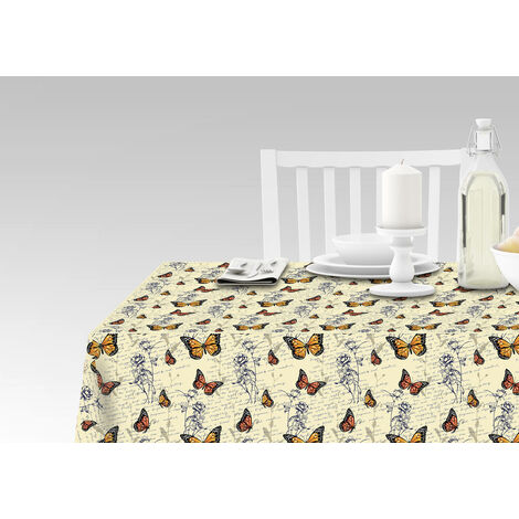 Doge Milano Nappe Avec Impression Numérique, 100% Made In Italy Nappe Antiderapante Pour Salle A Manger Lavable Et Antitache Modele Sage 240x140 Cm 41001650