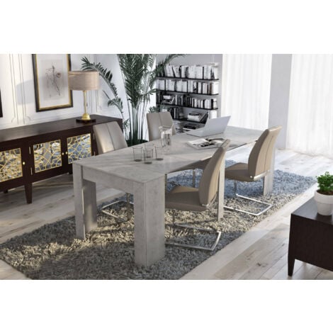 Dmora Table de salle à manger extensible, Console extensible, Table moderne  avec rallonges, 160 / 220x88h80 cm
