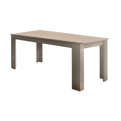 Dmora Table de salle à manger extensible, Made in Italy, Table moderne avec rallonges, Console extensible, 160 / 210x90h75 cm, couleur orme perlé, avec emballage renforcé