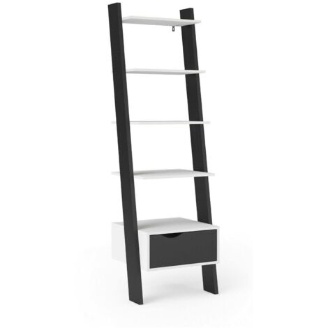 Vepssder Vitrine 55 X 38 X 170 Cm,Armoire Haute Avec 1 Tiroir Et 4