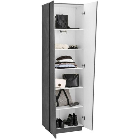 Dmora Armoire Polyvalente Made In Italy Mobilier Moderne Tag Re Chaussures Avec Portes