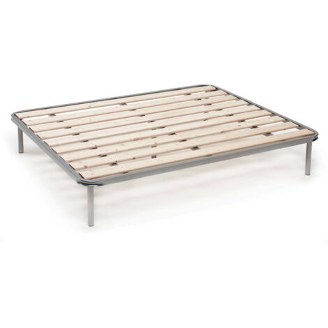 Dmora - Sommier double Dgriec, Sommier orthopédique à lattes rabotées, 100% Made in Italy, Cm 160x190h31 (1/3)