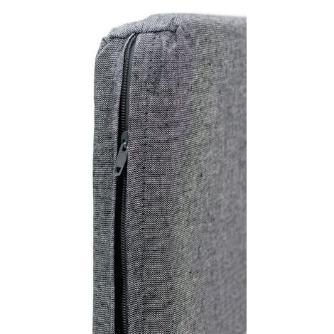 Dmora Ensemble de salon d'extérieur Eris, Ensemble de jardin avec coussins, Ensemble de salon d'intérieur effet rotin, 100% Made in Italy, Blanc