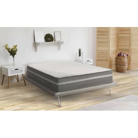Dmora - Matelas simple Dlesc, Matelas en mousse mémoire et microressorts ensachés, 100% Made in Italy, Anti-acarien et hypoallergénique, Cm 80x190 h32 (1/5)