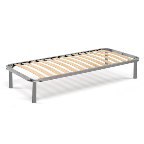 Talamo Italia Sommier simple Manila, Base orthopédique en contreplaqué de bouleau à 13 lattes, 100% Made in Italy, Cm 90x180h34, avec emballage renforcé (1/3)