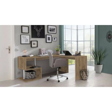 Bureau d'angle Bedford 101 (Noir) - Meubles de bureau